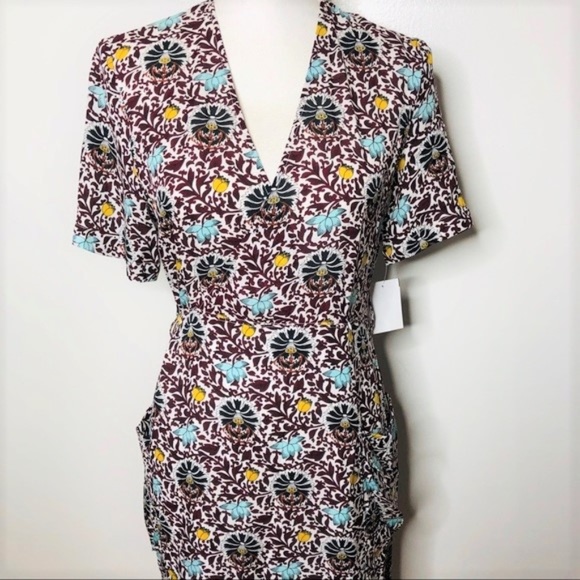 A.L.C. Dresses & Skirts - NWT A.L.C. Wrap floral silk dress missing belt 4